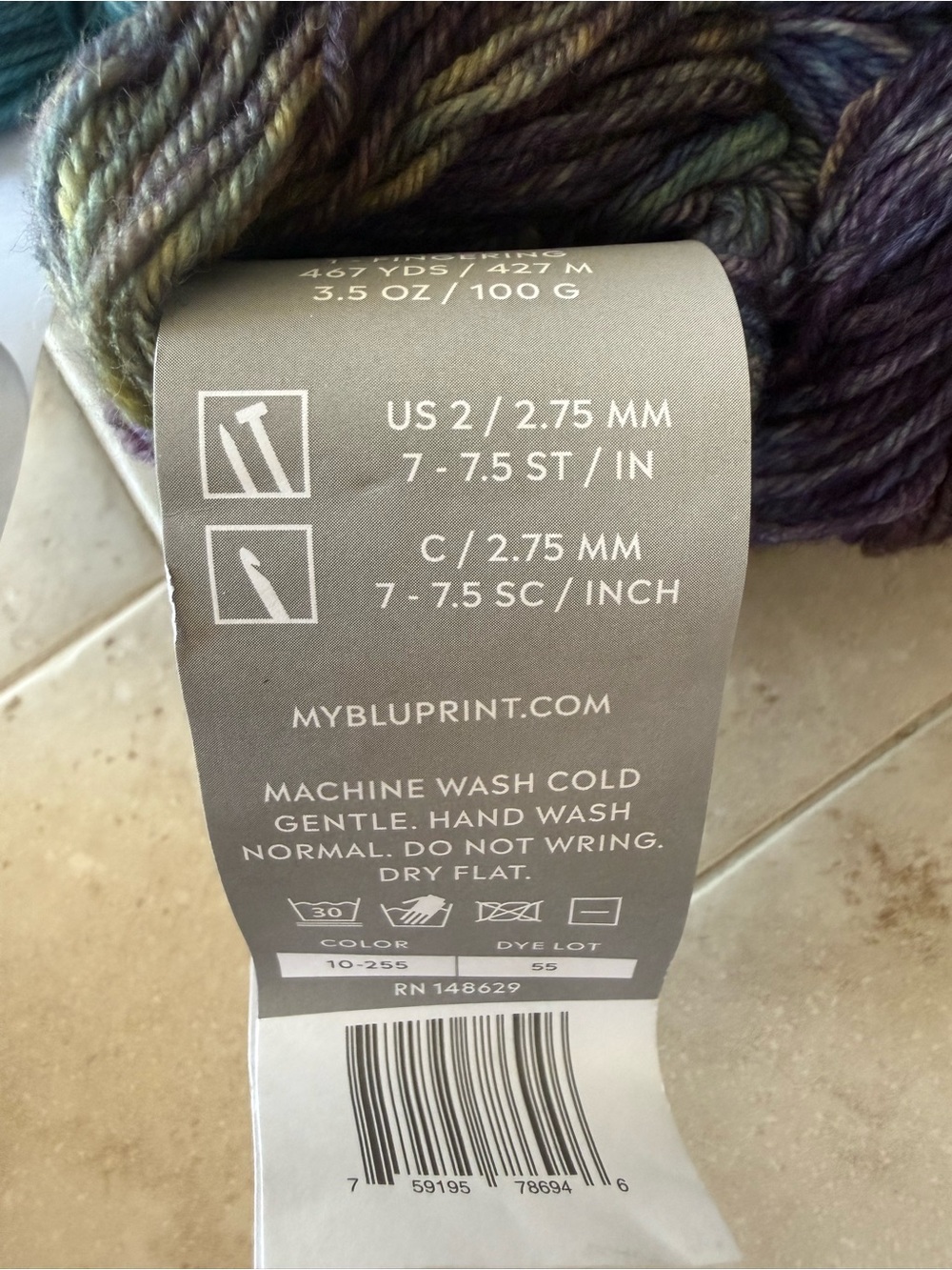 Cloudborn Malabrigo Merino Superwash Sock Yarn - Teal & Multicolor 2 Hanks - Picture 6 of 11